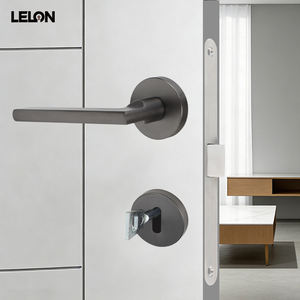 Manija de Puerta Magnética Silenciosa con Cerradura de Cerrojo Recto de Diseño Europeo Elegante para Interiores y Privacidad (Manija Ficticia) - Product Image 2