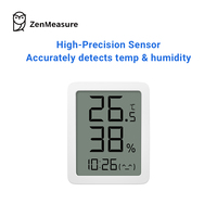 ZenMeasure Servicio Integral, Medición Precisa, Termómetro e Higrómetro Todo en Uno, Portátil, Sostenible, ABS, Decoración del Hogar, Aire