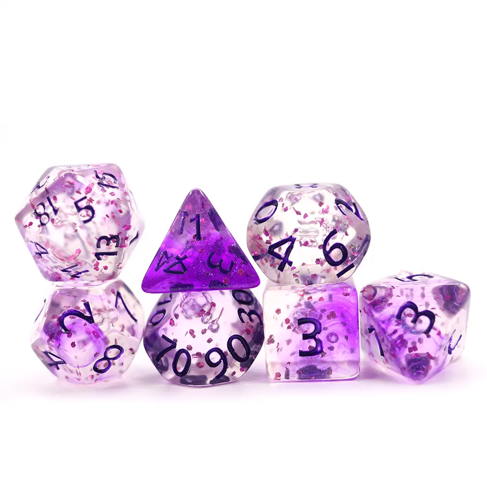 DND Board Game Rpg Oem Whole Sale Translucent Acrylic Dice