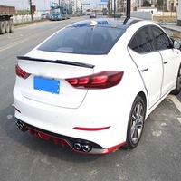 Diffuseur de pare-chocs arrière amélioré pour Hyundai ELANTRA 2016 2017 Quad Dual Exhaust Spoiler Modified Accessory body kit auto parts 2015