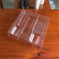 Plateau d'emballage cadeau en blister transparent personnalisé en PET/APET, plateau intérieur en plastique thermoformé avec séparateurs