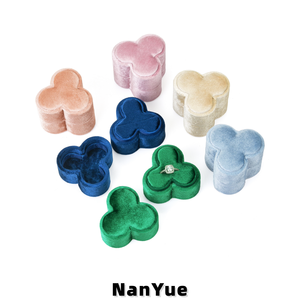 <span class=keywords><strong>Caja</strong></span> de Anillo de Terciopelo de Alta Calidad, con Logotipo Personalizado, <span class=keywords><strong>Caja</strong></span> de Regalo de Joyería de Lujo para Bodas y Compromisos, Venta al Por Mayor - Product Image 5