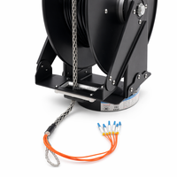 Bobine de câble à retour par ressort pour anneau collecteur à fibre optique monomode 6 canaux, longueur 20 m, pour applications CCTV et marines