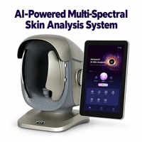 104A AI Skin Analyzer 36MP 8 Spektrum Mesin Analisis Rambut & Wajah Pemindai Wajah Digital dengan Manajemen Backend