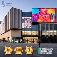 Écran LED vidéo mural extérieur RX haute luminosité 4K Premium en fibre de carbone, étanche IP67, affichage numérique, panneau publicitaire sans soudure