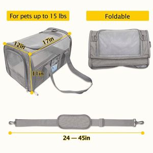 Transportín para Mascotas Aprobado por Aerolíneas, Transportines para Gatos Medianos y Pequeños, Transportines Suaves para Perros Pequeños y Medianos - Product Image 3