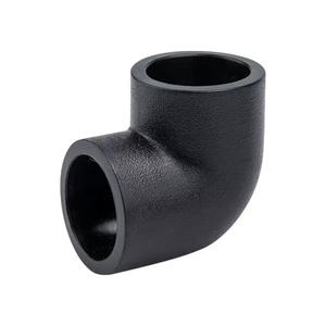 Tubos de agua de riego <span class=keywords><strong>HDPE</strong></span> de fusión de calor de codo de 10mm y 90 grados para suministro de agua 110mm Pn 16 Sdr 17 lista de precios de accesorios de <span class=keywords><strong>tuberías</strong></span> <span class=keywords><strong>HDPE</strong></span> - Product Image 1