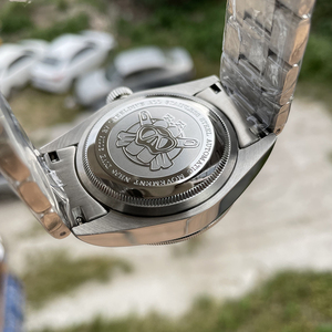 Steeldive SD1958 orologio da immersione automatico da <span class=keywords><strong>uomo</strong></span> in vetro zaffiro NH35 con castone in ceramica di colore verde blu nero