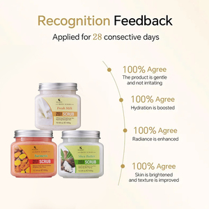 Gommage corporel en marque propre, gommage corporel exfoliant naturel blanchissant, gommage corporel aux fruits d'<span class=keywords><strong>orange</strong></span> - Product Image 6