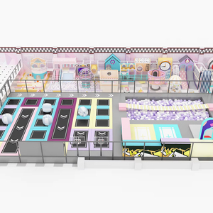 Factory Free Design Custom Commercial Indoor Amusement Park Macaron Naughty Castle <b>Trampoline</b> Park Kids Playground Indoor - Product Image 4