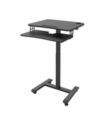 Table de conférence moderne à hauteur réglable avec clavier
