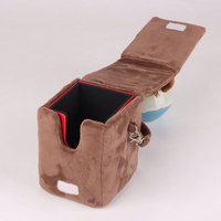 Boîte de rangement pour cartes de jeu de société en cuir PU, capacité 100+ cartes, personnalisable, portable, pour cartes à collectionner (Horse Doll)
