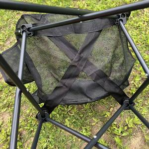 Chaise de camping pliante en maille respirante, légère, couleur kaki, avec sac de transport - Product Image 3