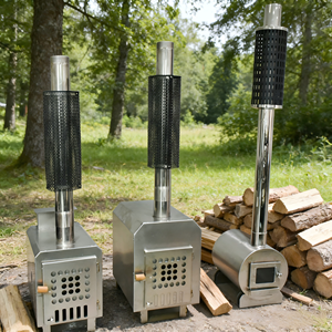 Poêle à bois moderne pour sauna extérieur, construction en acier inoxydable, léger <span class=keywords><strong>et</strong></span> sûr, brûleur à bois - Product Image 1
