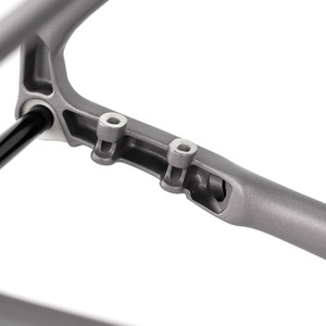 Cuadro de Bicicleta de Carretera Triton C6 de Aleación de Aluminio 700c con Frenos de Disco, Ejes Pasantes, Cuadro Rígido Ligero, Color Gris Titanio - Product Image 2
