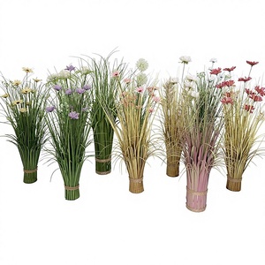 Césped Artificial Minimalista en Tubo, Decoración de Salón con Plantas Artificiales y Diseño Floral - Product Image 1