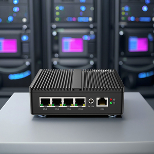 คอมพิวเตอร์สำหรับอุตสาหกรรมมินิพีซี4 * I226-V 2.5g LAN เราเตอร์ไฟร์วอล J5040 J4125 N100 <span class=keywords><strong>N5100</strong></span> N5105 fanless pfsense - Product Image 1