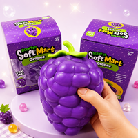 Jouet Squishy Géant en Forme de Raisin, Jouet à Presser Réaliste en Forme de Fruit, à Remontée Lente et Rebond Rapide, Jouet Sensoriel Anti-Stress, Unisexe, 14 Ans et Plus