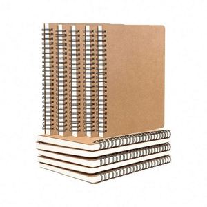 Cardboard Notebook With Spiral Binding and Paper Pages High Quality Easy Writing for Office School Supplies Wholesale - Product Image 1