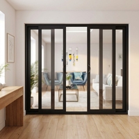 Porte coulissante insonorisée avec verre isolant, directement de l'usine
