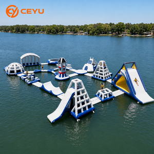 Parco Acquatico Gonfiabile Commerciale per Esterni Ceyu in PVC con Attrezzature Galleggianti per Divertimento Acquatico e Percorso a Ostacoli - Aqua Park Gonfiabile - Product Image 1