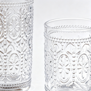 Verres à whisky transparents élégants <span class=keywords><strong>de</strong></span> style vintage, verres à whisky pour bar, verres à whisky à motif <span class=keywords><strong>de</strong></span> tournesol en relief, verres à whisky highball - Product Image 5