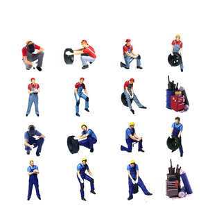 Figurine miniature 1:64 : Motocycliste, pilote de course et <span class=keywords><strong>réparateur</strong></span> en salopette - Product Image 2