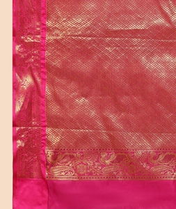 Sari en soie artisanale Banarasi noir traditionnel pour femmes KV, avec un design tissé, pour les occasions de fête, avec un chemisier non cousu - Product Image 3