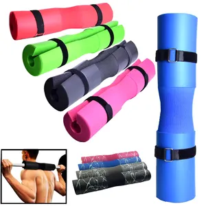 Vente en gros de protège-épaules en mousse de haute qualité imprimé de logo personnalisé polyvalent haltère Squat Pad Support pour l'exercice