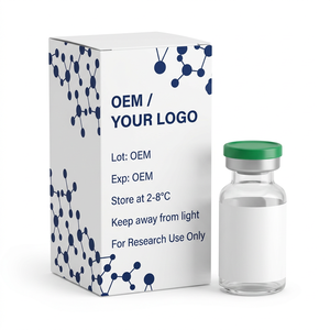 Boîte d'emballage compacte pour 5 flacons de peptides cliniques avec plateau blister protecteur pour l'échantillonnage en recherche de laboratoire - Product Image 5