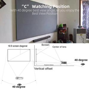 شاشة Yinzam سينما منزلية 3D 8K معدنية عاكسة ناعمة، مخصصة لأجهزة عرض LCD، شاشات كريستال رمادي 3D بكسب عالٍ للبروجيكتور - Product Image 5