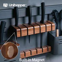 Étagère de rangement murale en aluminium Unihopper pour cuisine, avec organisateur de couvercles de casseroles et poêles