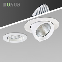 Nouveau Design 18W Tuya COB 360 Rotation Réglable CCT Spot Scoop Plafond Intérieur LED Spot