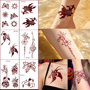 Adesivi per Tatuaggi Temporanei Personalizzati Rosso Vermiglione con Citazione 'Heartbeat', Semi-Permanenti, Impermeabili, Rimovibili, Non Tossici per Palestra - Product Image 6