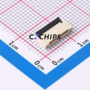 <b>FPC</b>-0.5HF-14PWBR-H20 FFC/<b>FPC</b> Connector SMD,P=0.5mm,Connector Flip Cover Type Double Side Contact / Top Bottom Contact 14P 0.5mm - Product Image 1