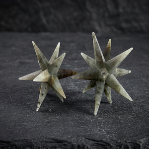 Étoile de Merkaba sculptée en agate œil de tigre naturelle à 12 points, cristal de guérison, décoration intérieure - Product Image 5