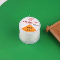 Fil élastique transparent en résine plastique pour la fabrication de bijoux DIY, matériaux de perlage pour bracelets et colliers faits à la main