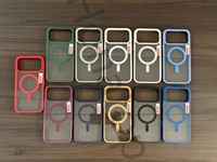 Housse pour iPhone 17 16 Pro Max Armor PC TPU Cadre pour IPhones 15 Plus 14 Pro 13 12 11 Couverture Translucide Charge Sans Fil