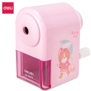 Deli Pencil Sharpener 0641A Manual Hand Crank With Large Shavings Box For Student Office Use - Product Image 4