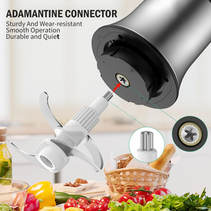 Picadora de Carne Eléctrica con 4 Cuchillas de Acero Inoxidable, 300W, Capacidad de 1.1-2L, Segura y Portátil para Carne, Frutas, Verduras y Nueces - Product Image 2
