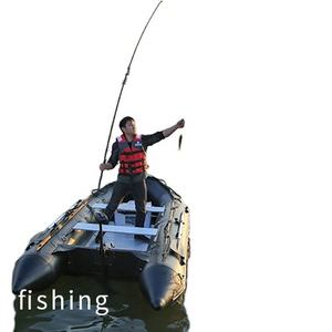 เรือยอชท์พาย3.3เมตรเรือตกปลายางความหนาแน่นสูงทนทานต่อการพายเรือด้านล่างอลูมิเนียม - Product Image 1