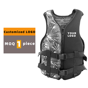 سترة نجاة كبيرة الحجم للبالغين للإنقاذ المائي في الهواء الطلق، سترة واقية من الفيضانات للقوارب وصيد الأسماك في الشلالات - سترة أمان عالية الوضوح - Product Image 1