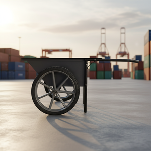 Brouette robuste <span class=keywords><strong>à</strong></span> deux roues, capacité de charge 100 kg, <span class=keywords><strong>chariot</strong></span> de travail portable en fer pour le stockage d'outils, utilisation sur chantier, OEM - Product Image 6