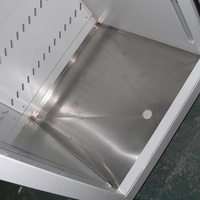 Congélateur mobile de stockage de glace d'affichage de porte en verre simple vertical boîte isotherme de la glace 150l