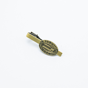 Pince à cravate vintage personnalisée avec logo LGC, en laiton antique, pour cadeau d'affaires masculin, vente en gros - Product Image 3