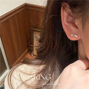 ชุดเครื่องประดับเงินแท้ King Silver Jewelry S925 ประดับมุกและดาว สร้อยคอพร้อมต่างหู สำหรับผู้หญิง แฟชั่นงานปาร์ตี้ เครื่องประดับคุณภาพสูง - Product Image 5