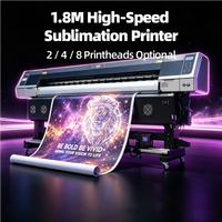 MYJET Nueva Impresora de Sublimación de Tinta Dual de 1.8m para I3200-A1, 42m/h para Máquina de Impresión por Transferencia de Calor, 1 Año de Garantía