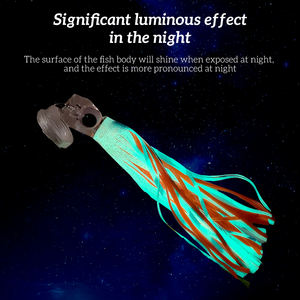 Tolure leurres à la traîne 110g 160g jupes de pieuvre appâts eau salée grand jeu Marlin tête en plastique leurres de pêche - Product Image 3