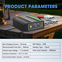 Chargeur DC-DC embarqué automatique 12V 24V vers 12V 600W 25A avec ports sans fil pour moteur de pêche à la traîne et alternateur – Sécurité garantie