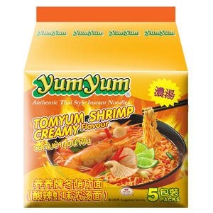 Thailand Imported Yangyang Brand Tom Yum Gong Sour and Spicy Shrimp Flavor Instant Noodles 70g*30 Bags of Yumyum Thick Soup <strong>Nood</strong> - Product Image 2